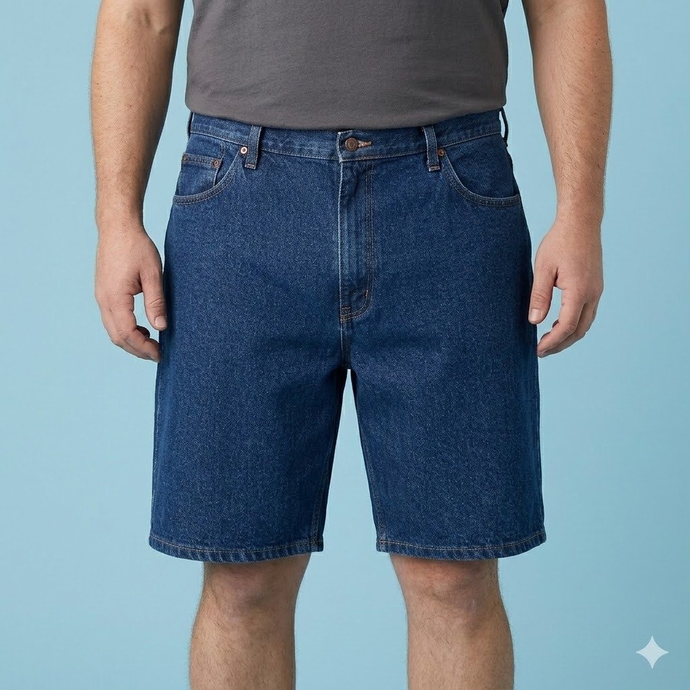 Wrangler‎ Denim Shorts 46 Relaxed Fit 606W3MS Dark Wash Cotton